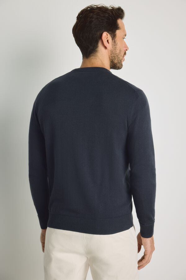 Milano Jersey cuello caja Navy