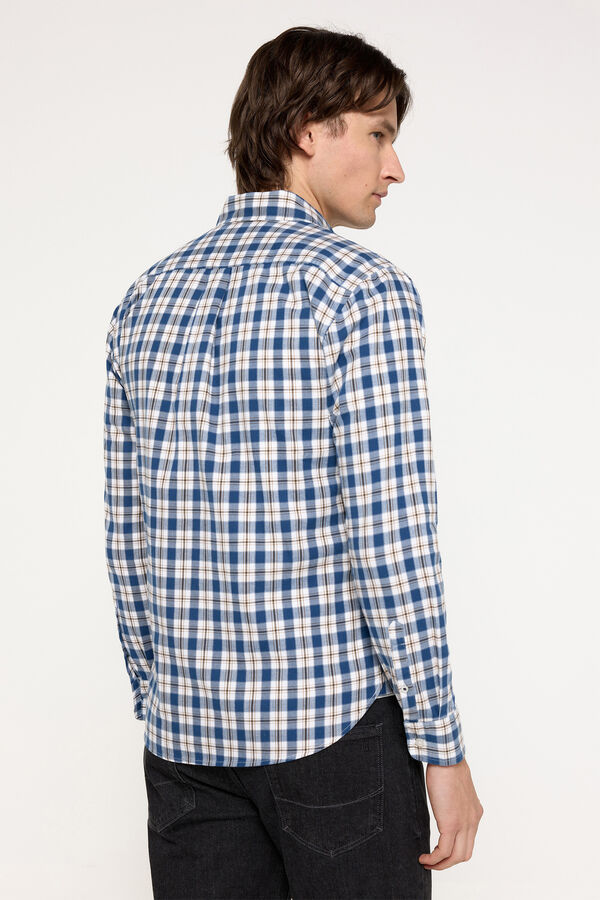 Pedro del Hierro Camisa Twill PdH Cuadros Azul