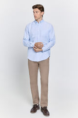 Milano Camisa twill relaxed fit Azul Claro