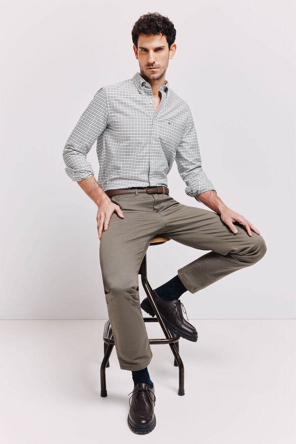 Pedro del Hierro Camisa cuadros manga larga Botella