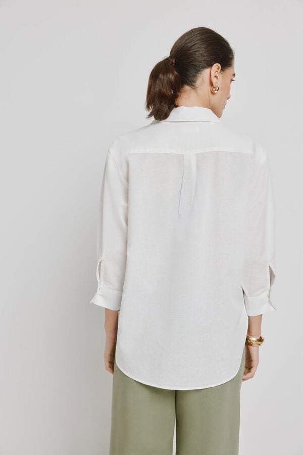 Milano Camisa gola camiseira Branco