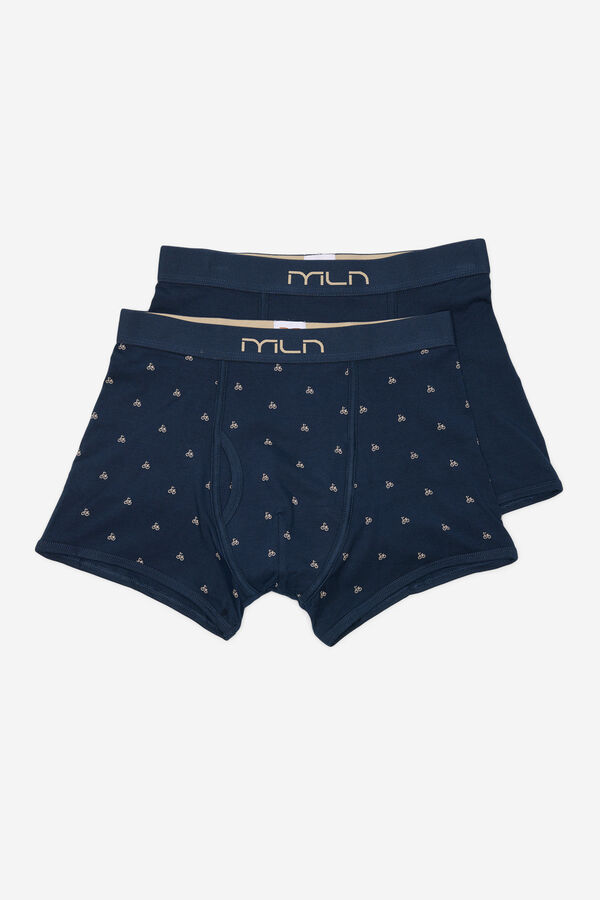 Milano Pack de boxers com estampa fantasia Marinho