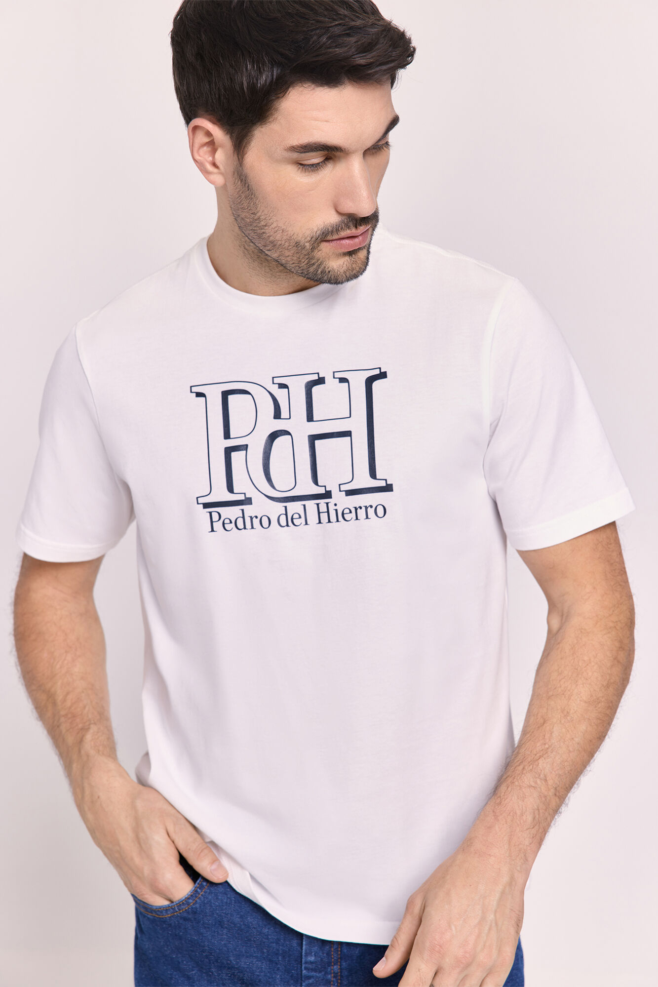 Pedro del Hierro Camiseta regular fit big logo
