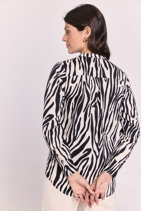 Milano Blusa estampada Bege