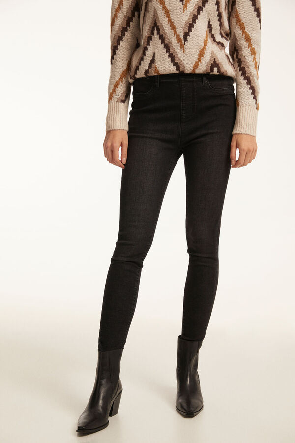 Fifty Outlet JEGGING DENIM Gris Oscuro