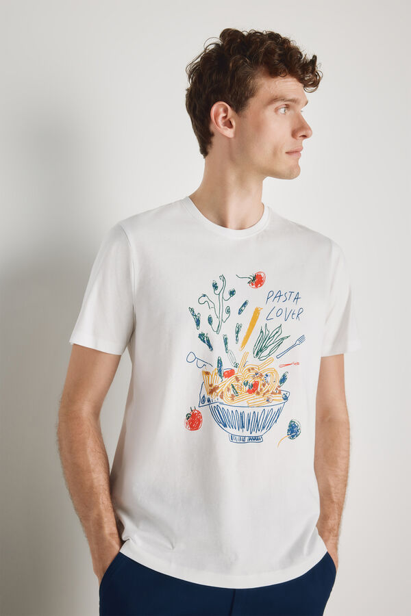 Milano T-shirt de manga curta Branco