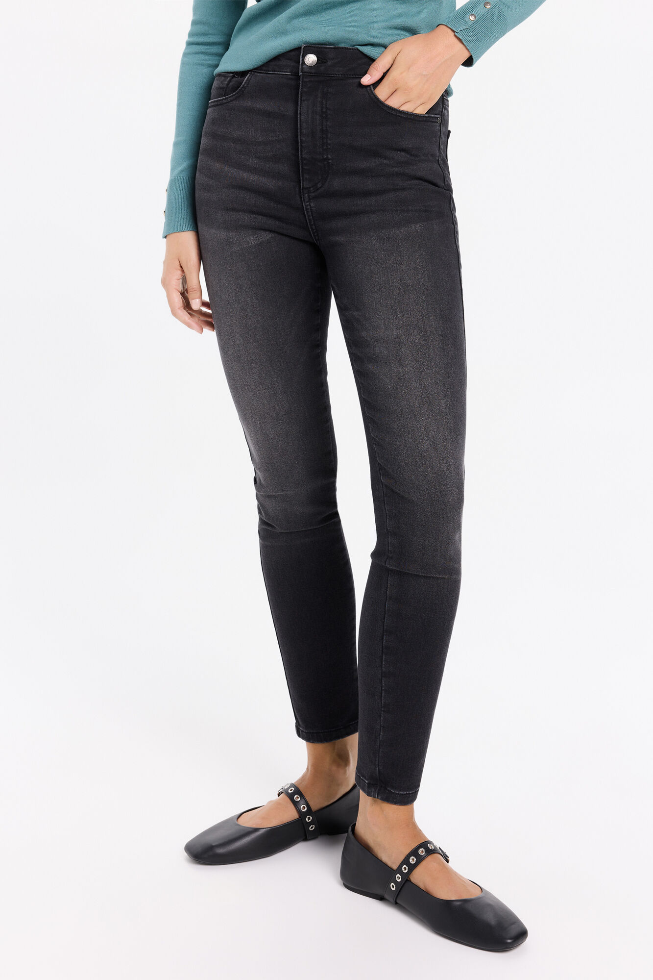 Milano Jeans push up tiro medio