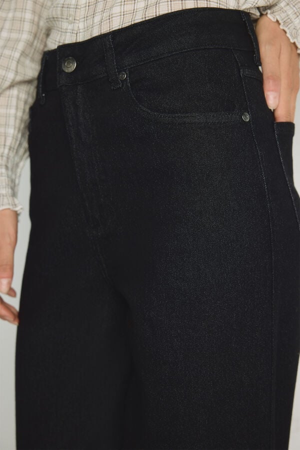 Milano Cal&ccedil;a jeans larga Cinzento oscuro