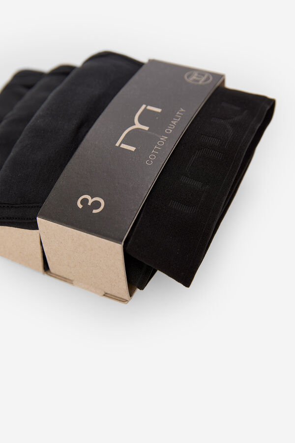 Fifty Outlet Pack 3 boxers básicos Preto