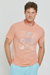 Milano T-shirt de manga curta Coral