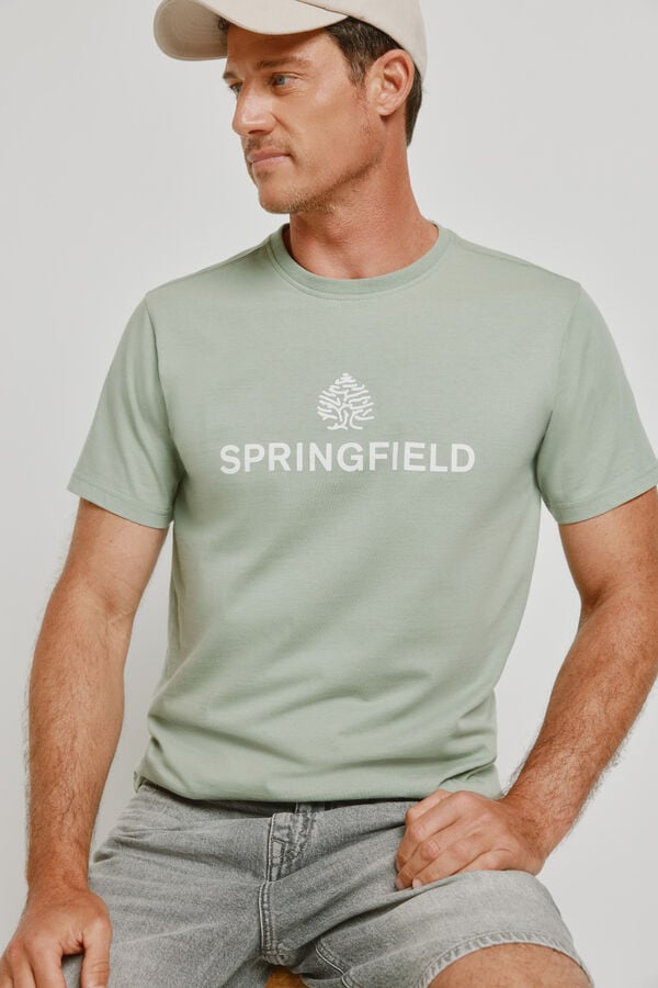 Springfield T-shirt de manga curta Verde