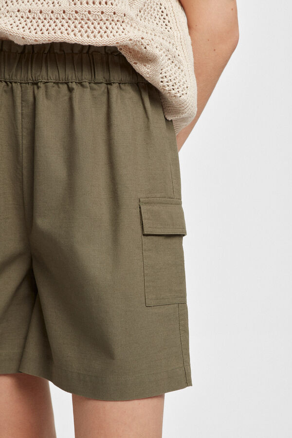 Fifty Outlet Bermudas Cargo Verde escuro