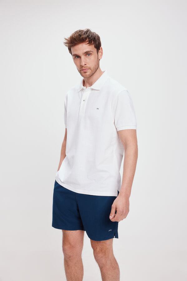 Milano Polo B&aacute;sico Piqu&eacute;&nbsp; Blanco