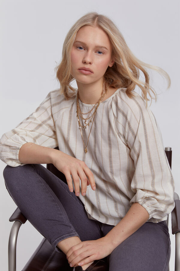 Milano Blusa bufante Azul