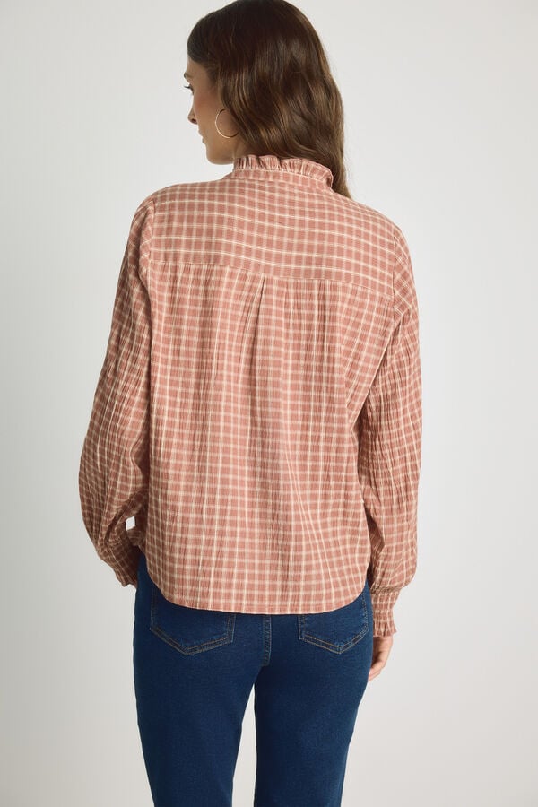 Milano Camisa gola mao Rosa