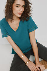 Milano T-shirt de manga curta Azul