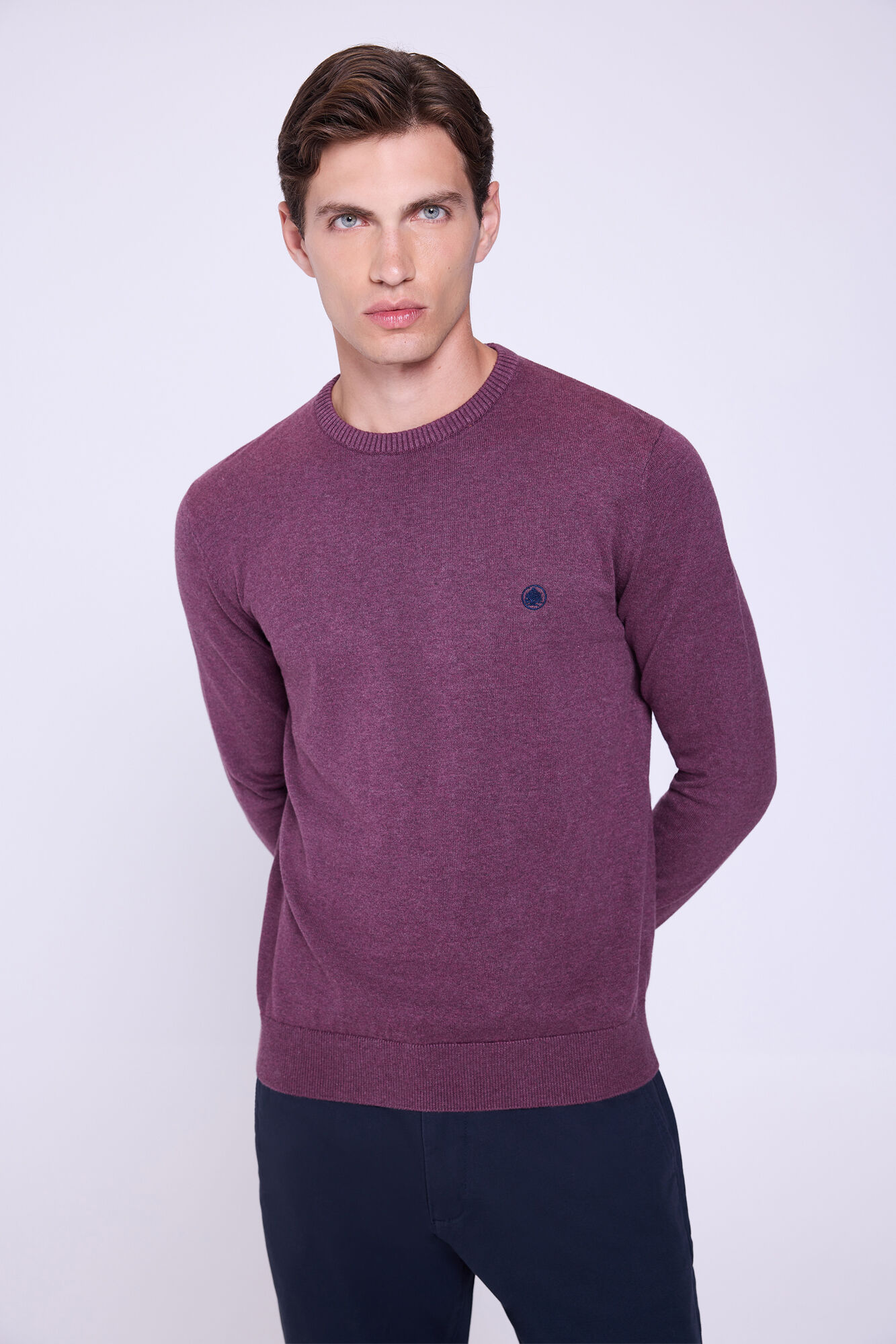 Springfield Camisola b&aacute;sico de gola redonda