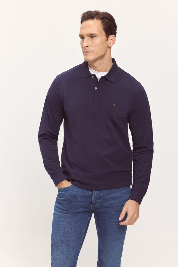 Milano Polo Manga Larga Navy