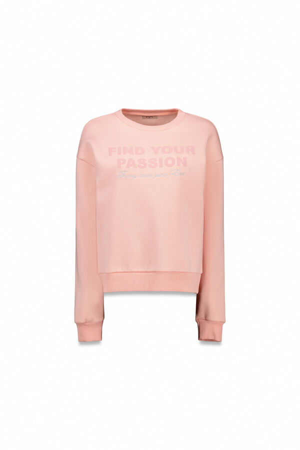 Milano Sweatshirt rosa com texto Rosa