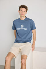 Springfield T-shirt de manga curta Azul claro