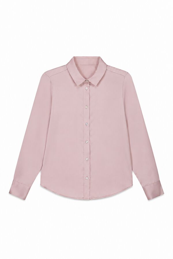 Milano Camisa acetinada Rosa