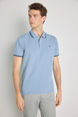Pedro del Hierro Polo de manga curta Azul indigo