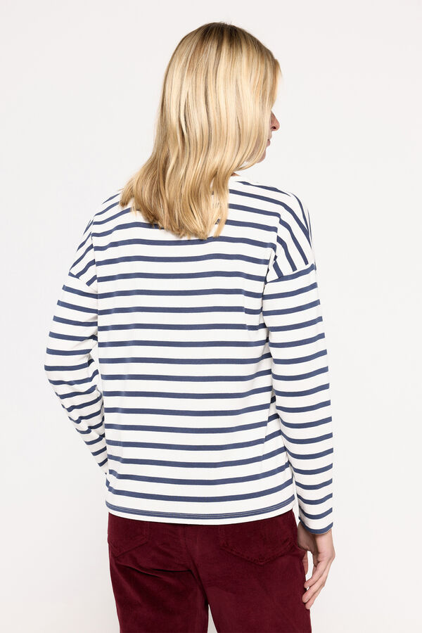 Milano Camiseta heavy cotton rayas Negro