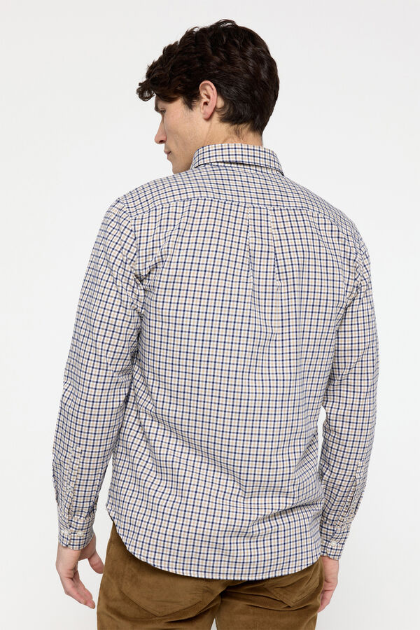 Pedro del Hierro Camisa Twill Cuadros Pedro del Hierro Azul