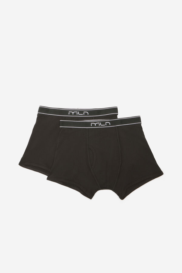 Milano Boxer b&aacute;sico negro Negro