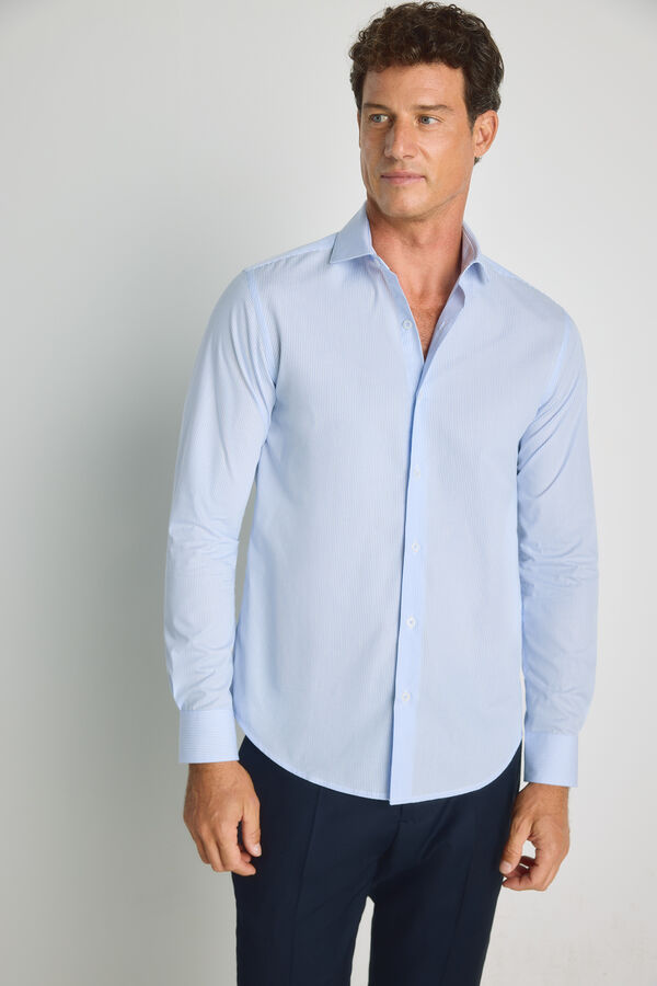 Milano Camisa de manga comprida Azul claro
