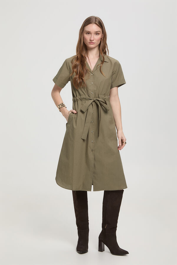 Milano Vestido camiseiro Verde