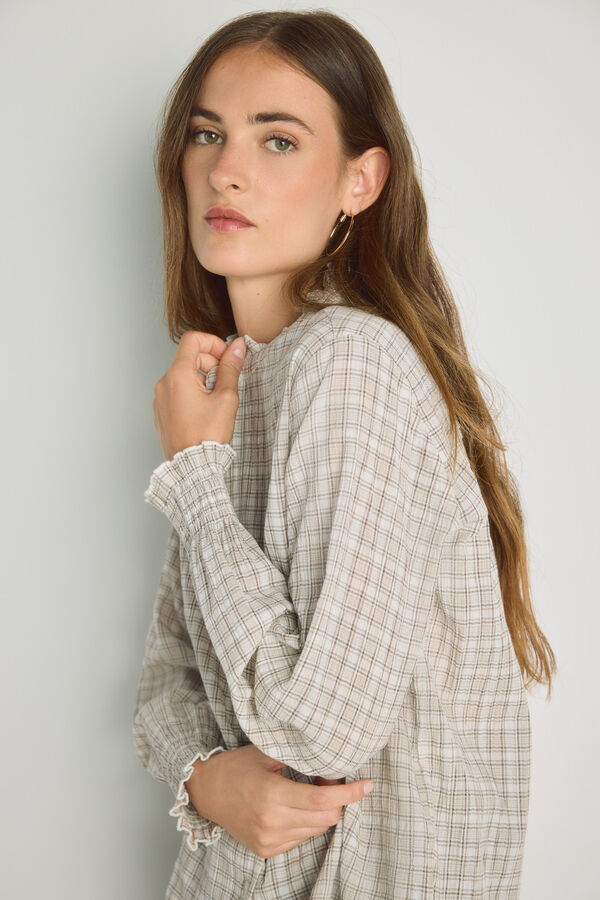 Milano Camisa gola mao Camel