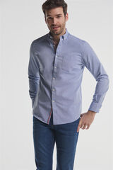 Fifty Outlet Camisa Oxford Lisa azul