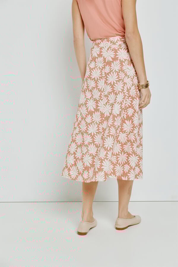 Milano Falda estampada Coral