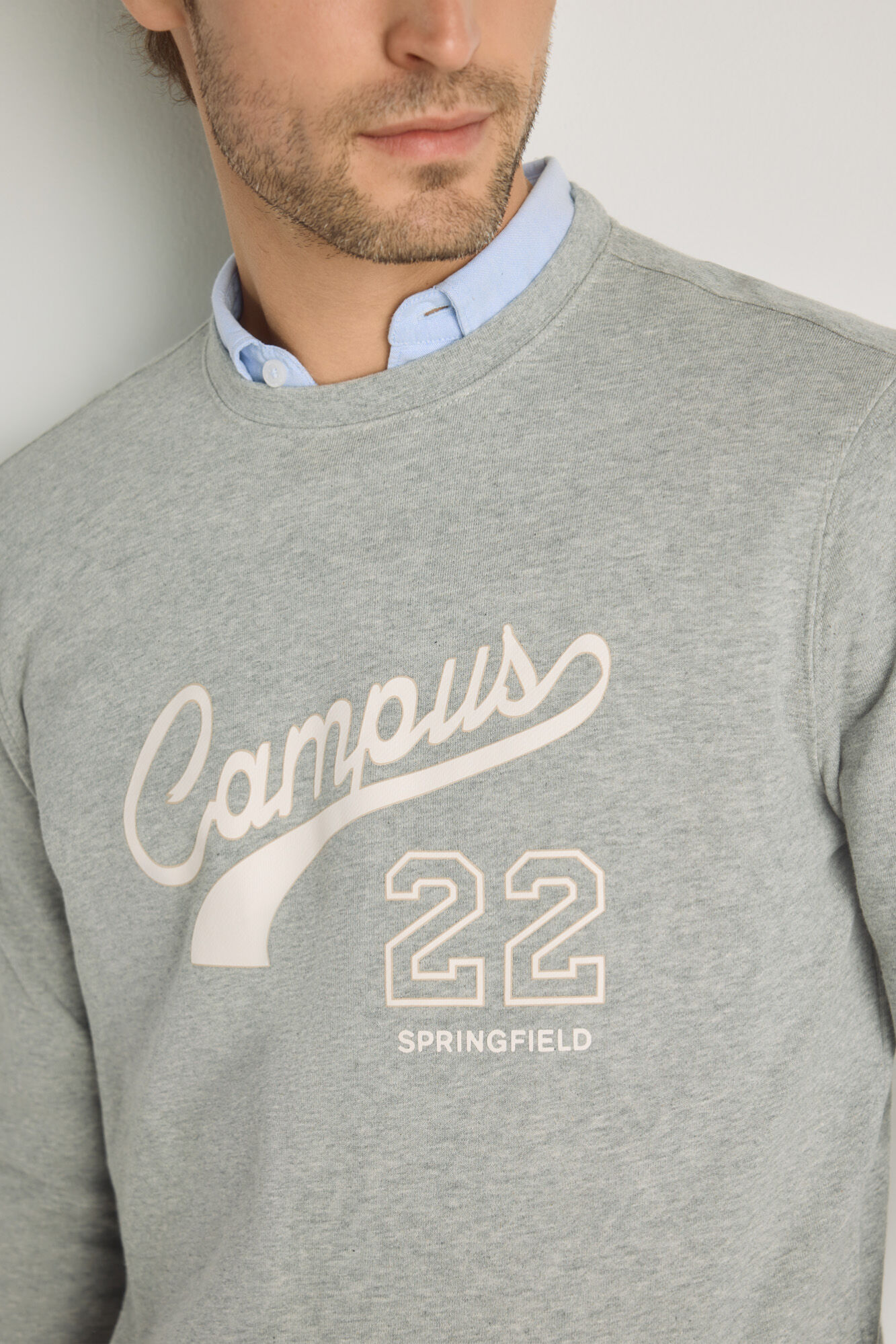 Springfield Sweatshirt gola redonda com logo