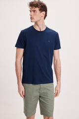 Milano T-shirt B&aacute;sica Marinho