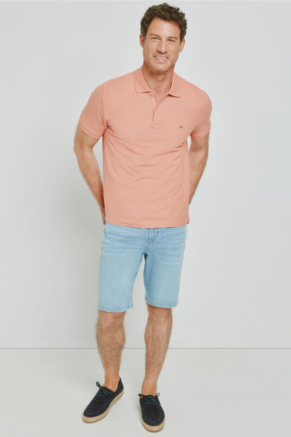 Milano Polo manga curta Coral