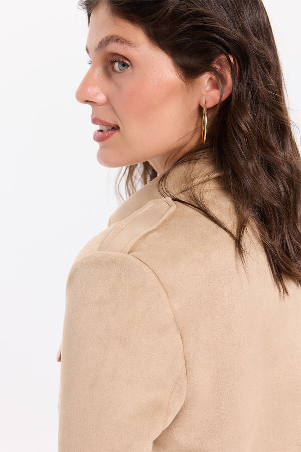 Milano Cazadora beige efecto ante Beige/Camel