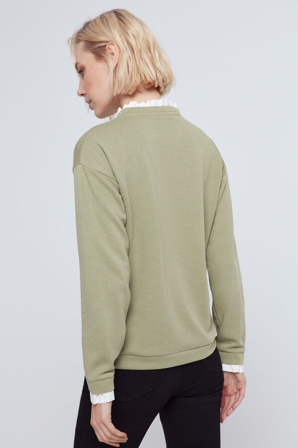 Fifty Outlet Sweatshirt Combinada Verde