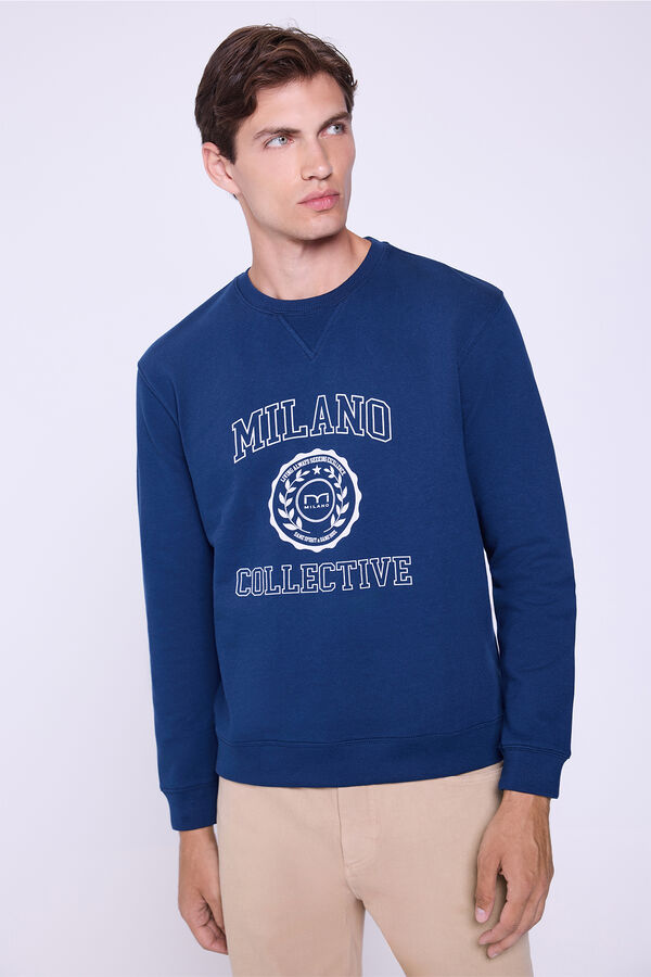 Milano Sudadera Logo Navy