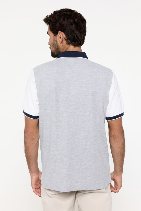 Fifty Outlet Polo pique logo PDH Gris