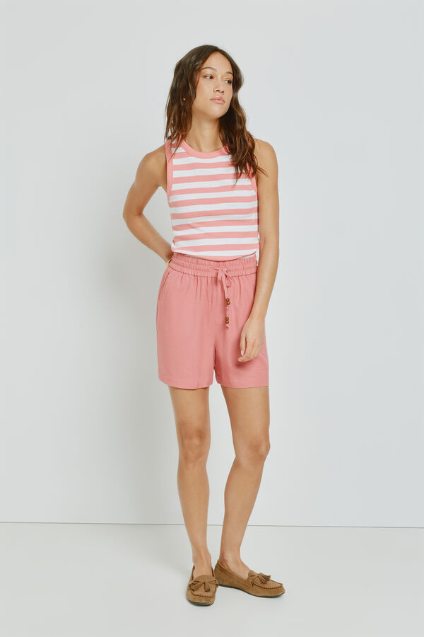 Milano Top nadador de rayas Coral