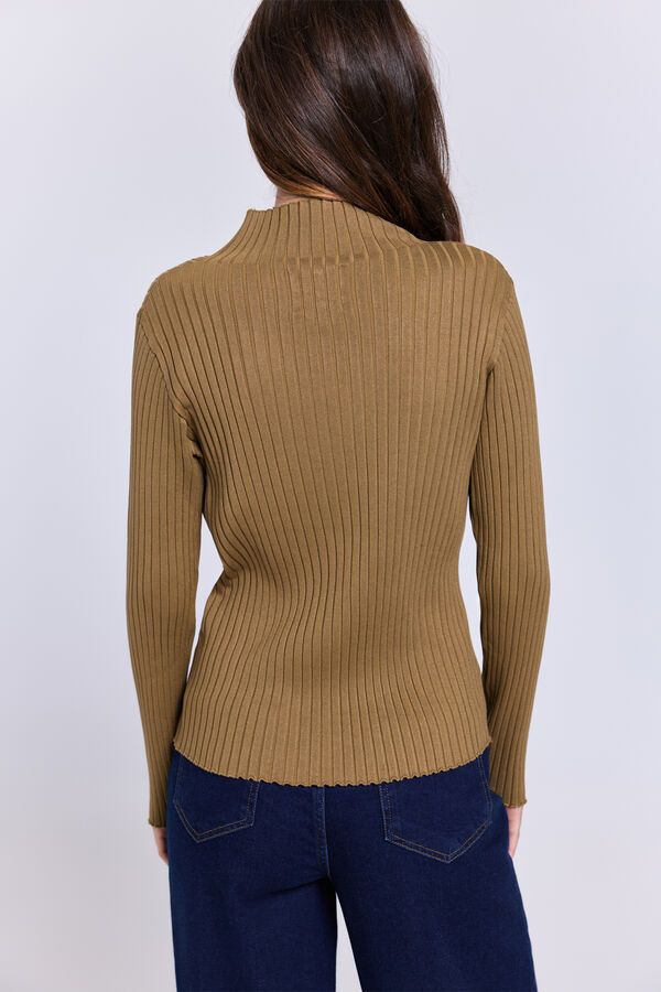 Milano Camisola gola perkins Areia