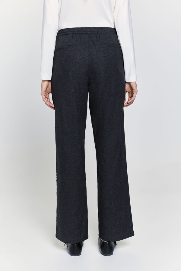 Milano Pantalón franela Negro