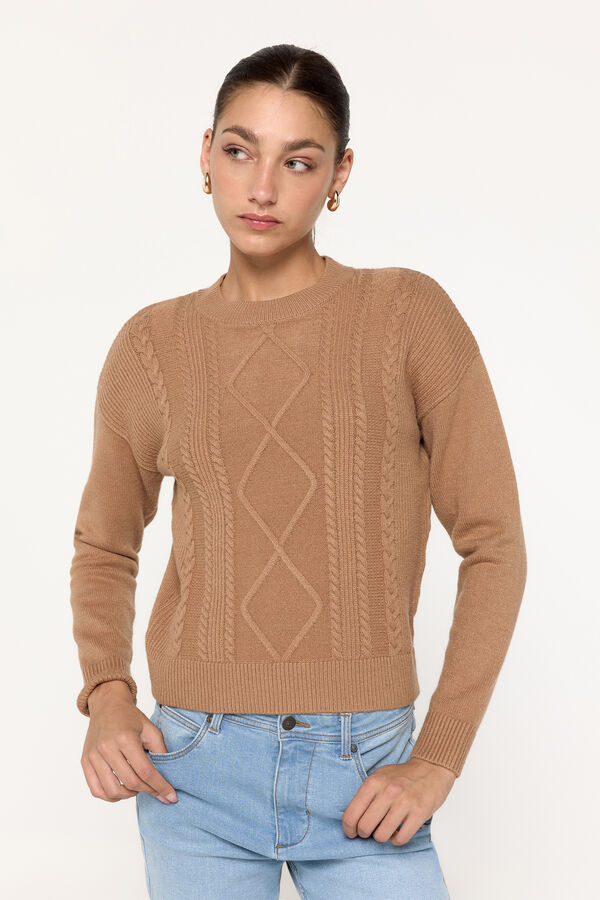 Milano Su&eacute;ter tricotado Camel