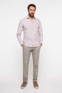 Fifty Outlet Camisa Oxford Rayas salmón