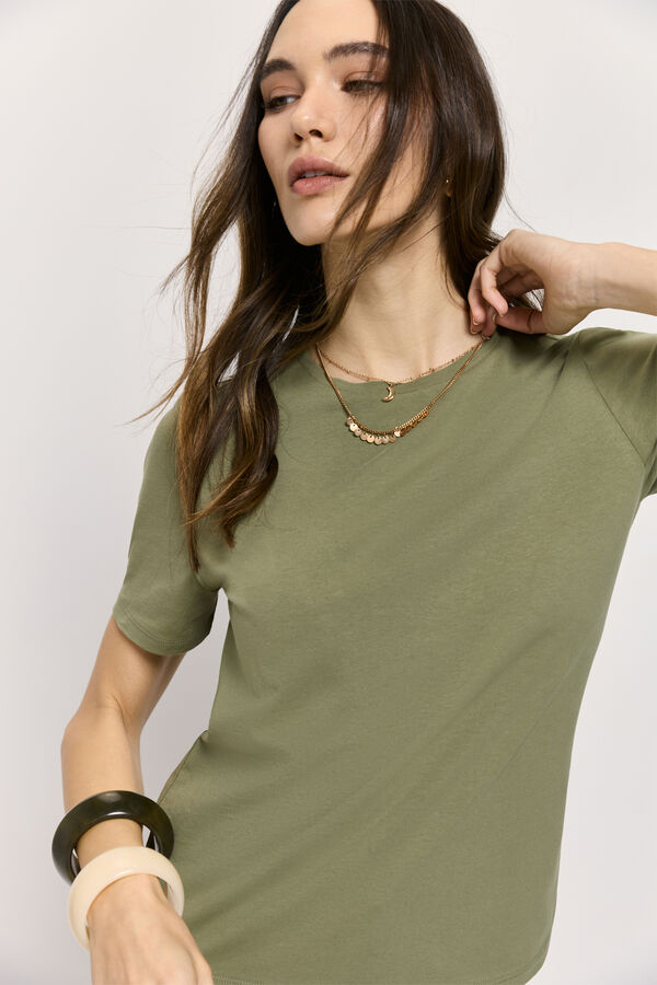 Milano T-shirt manga curta C&aacute;qui