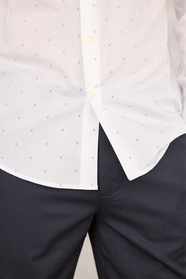 Milano Camisa social de popeline Branco