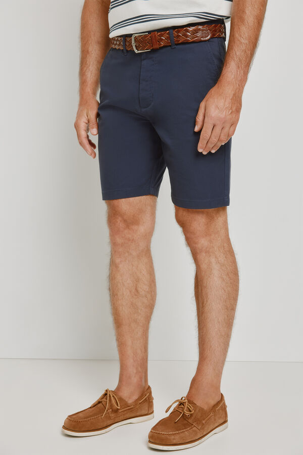 Pedro del Hierro Bermuda lisa Azul