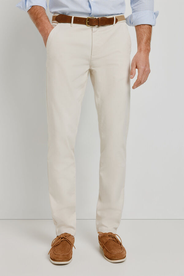 Milano Cal&ccedil;as chino slim fit Bege